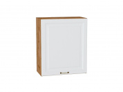 Шкаф верхний с 1-ой дверцей Ницца 716*600*318 Белый / Дуб Вотан