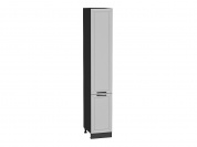 Шкаф пенал с 2-мя дверцами Глетчер 2336*400*574 Гейнсборо Силк / Graphite