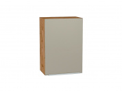 Шкаф верхний с 1-ой дверцей Фьюжн 716*500*320 Silky Grey / Дуб Вотан