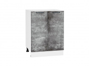 Шкаф нижний с 2-мя дверцами Флэт 816*600*478 Temple Stone 2S / Белый