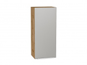 Шкаф верхний с 1-ой дверцей Фьюжн 920*400*320 Silky Light Grey / Дуб Вотан