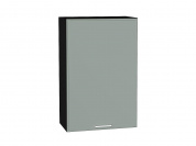 Шкаф верхний с 1-ой дверцей Квадро 920*600*321 Аквамарин / Graphite