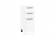 Шкаф нижний с 3-мя ящиками Сканди 816*300*480 White Silkwood / Белый