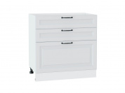 Шкаф нижний с 3-мя ящиками Ницца 816*800*478 Blanco / Белый