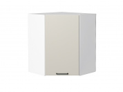 Шкаф верхний угловой Флэт 716*600*600 Cashmere In 2S / Белый
