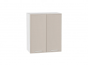 Шкаф верхний с 2-мя дверцами Квадро 716*600*321 Кашемир / Белый