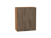 Шкаф верхний с 1-ой дверцей Флэт 716*600*318 Brown Casella Oak 2S / Дуб Вотан