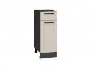 Шкаф нижний с 1-ой дверцей и ящиком Нео 816*300*480 Cream Silk / Graphite