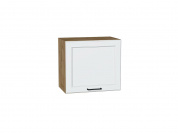 Шкаф верхний горизонтальный Барселона 458*500*324 Белый / Дуб Вотан