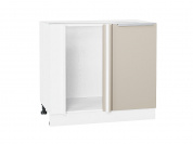 Шкаф нижний угловой Фьюжн 816*890*480 Cream Silk / Белый