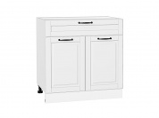Шкаф нижний с 2-мя дверцами и ящиком Дублин 816*800*478 Special White / Белый