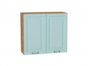 Шкаф верхний с 2-мя дверцами Ницца 716*800*318 Голубой / Дуб Вотан