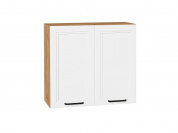 Шкаф верхний с 2-мя дверцами Нео 716*800*320 White Silk / Дуб Вотан