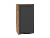 Шкаф верхний с 1-ой дверцей Глетчер 920*500*318 Маренго Силк / Дуб Вотан