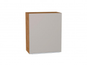 Шкаф верхний с 1-ой дверцей Фьюжн 716*600*320 Clay Silk / Дуб Вотан