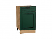 Шкаф нижний с 1-ой дверцей и ящиком Дублин 816*500*478 Special Green / Дуб Вотан