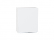 Шкаф верхний с 1-ой дверцей Фьюжн 716*600*320 Silky White / Белый