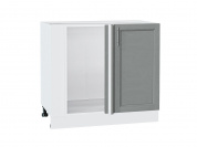 Шкаф нижний угловой Сканди 816*890*480 Grey Softwood / Белый
