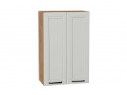 Шкаф верхний с 2-мя дверцами Нео 920*600*320 Grey Silk / Дуб Вотан