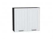 Шкаф верхний с 2-мя дверцами Прага 716*800*318 Белое дерево / Graphite