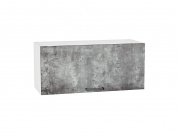 Шкаф верхний горизонтальный Флэт 358*800*318 Temple Stone 2S / Белый