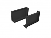 Декоративная накладка ABS (компл. 2 шт.) 43*27*67 Graphite