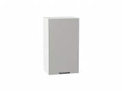 Шкаф верхний с 1-ой дверцей Флэт 716*400*318 Light Grey In 2S / Белый