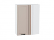 Шкаф верхний прямой угловой Барселона 920*700*351 Кашемир / Белый