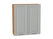 Шкаф верхний с 2-мя дверцами Ницца 920*800*318 Графит / Дуб Вотан