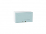 Шкаф верхний горизонтальный Ницца 358*600*318 Голубой / Белый