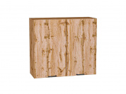 Шкаф верхний с 2-мя дверцами Флэт 716*800*318 Wotan Oak 2S / Дуб Вотан