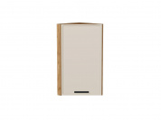 Шкаф верхний торцевой Фрейм 716*300*310 Cream Silk / Дуб Вотан