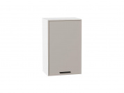 Шкаф верхний с 1-ой дверцей Фрейм 716*450*324 Clay Silk / Белый