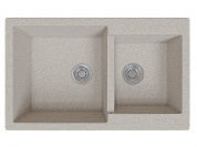 Мойка врезная Vivat 765020 2Ч 190*765*500 МатБежевый