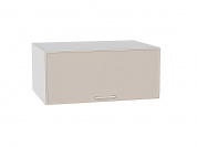 Шкаф верхний горизонтальный глубокий Квадро 358*800*577 Кашемир / Белый
