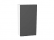 Шкаф верхний с 1-ой дверцей Фьюжн 920*500*320 Stormy Silk / Белый