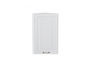 Шкаф верхний торцевой Ницца 716*300*304 Белый / Белый