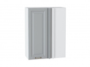Шкаф верхний прямой угловой Ницца 920*700*345 Графит / Белый