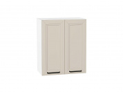 Шкаф верхний с 2-мя дверцами Нео 716*600*320 Cream Silk / Белый