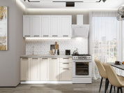 Нео-01 2140*1600*600 White Silk/Cream Silk