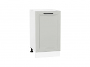 Шкаф нижний с 1-ой дверцей Нео 816*450*480 Grey Silk / Белый