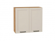 Шкаф верхний с 2-мя дверцами Нео 716*800*320 Cream Silk / Дуб Вотан