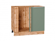Шкаф нижний угловой Фьюжн 816*890*480 Silky Mint / Дуб Вотан