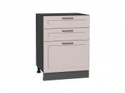 Шкаф нижний с 3-мя ящиками Барселона 816*600*484 Кашемир / Graphite