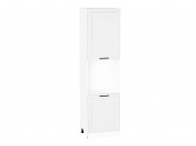 Шкаф пенал с 2-мя дверцами под технику Нео 2336*600*576 White Silk / Белый