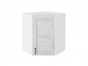 Шкаф верхний угловой Лофт 716*600*600 Nordic Oak / Белый