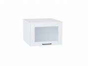 Шкаф верхний горизонтальный остекленный глубокий Флэт Плюс 358*500*574 White In 2S / Белый