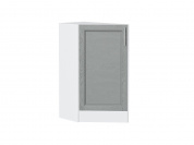 Шкаф нижний торцевой Сканди 816*296*554 Grey Softwood / Белый