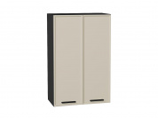 Шкаф верхний с 2-мя дверцами Фрейм 920*600*324 Cream Silk / Graphite