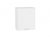 Шкаф верхний с 1-ой дверцей Квадро 716*600*321 Белый / Белый